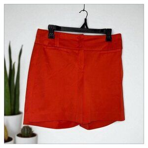 New Directions Vibrant Orange Shorts with a Tailored Design